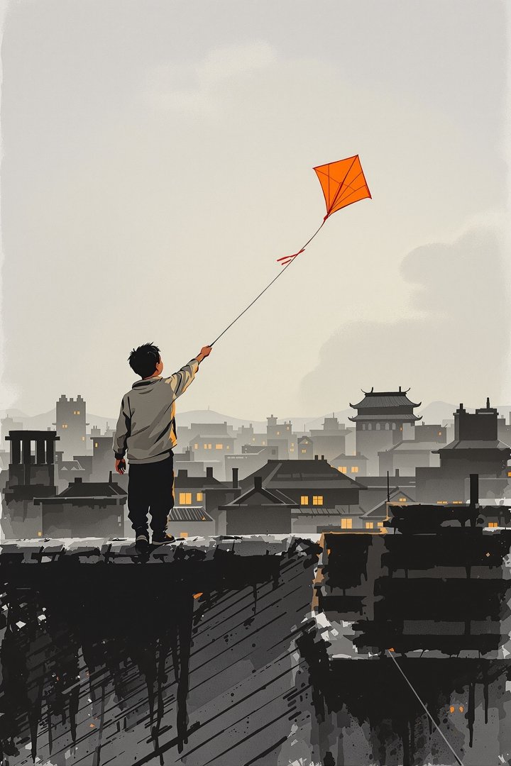 纸鸢 独立电影手工海报